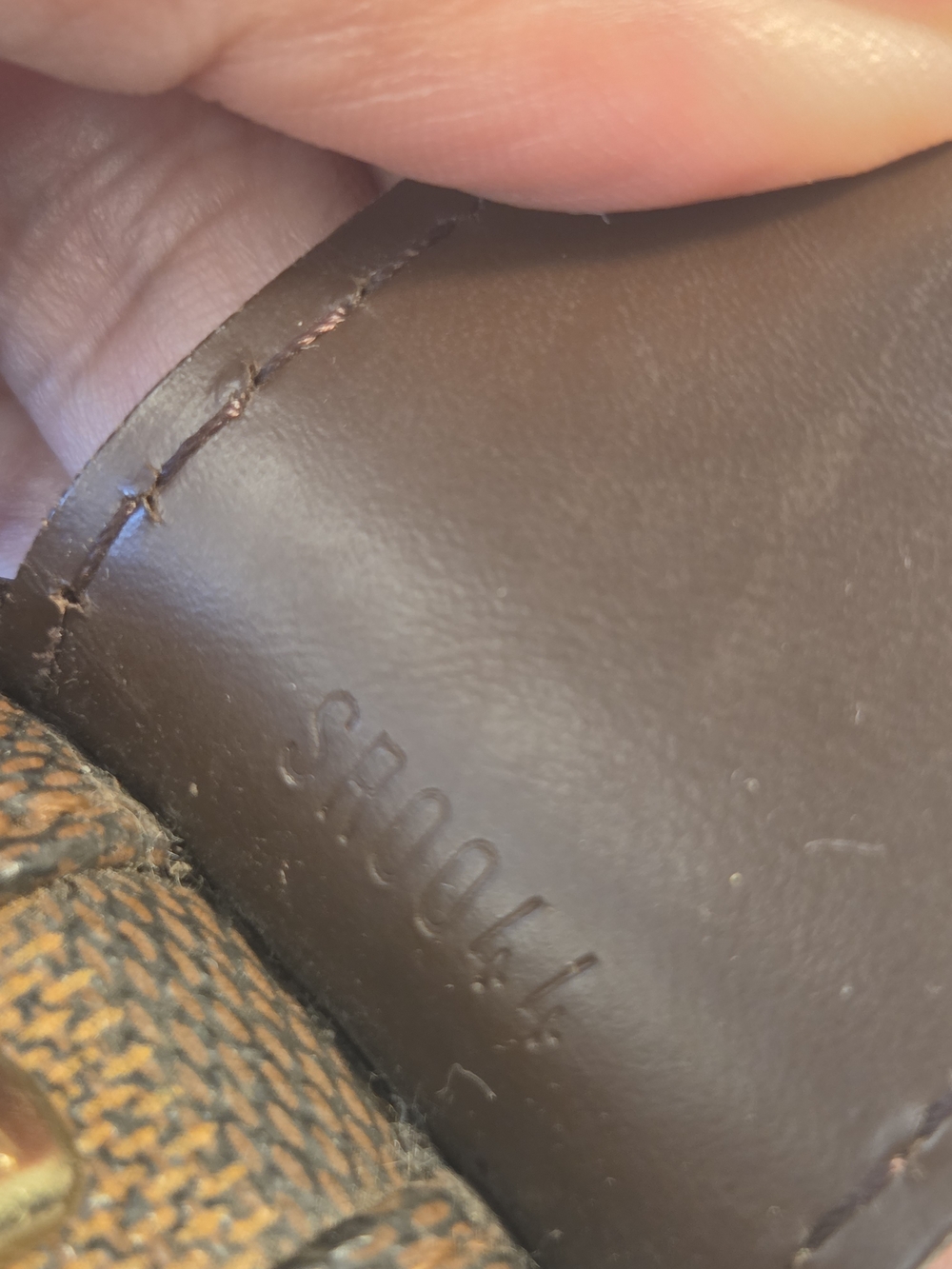 Louis Vuitton LV Crossbody bag Naviglio Brown Damier Authentic - Picture 10 of 16